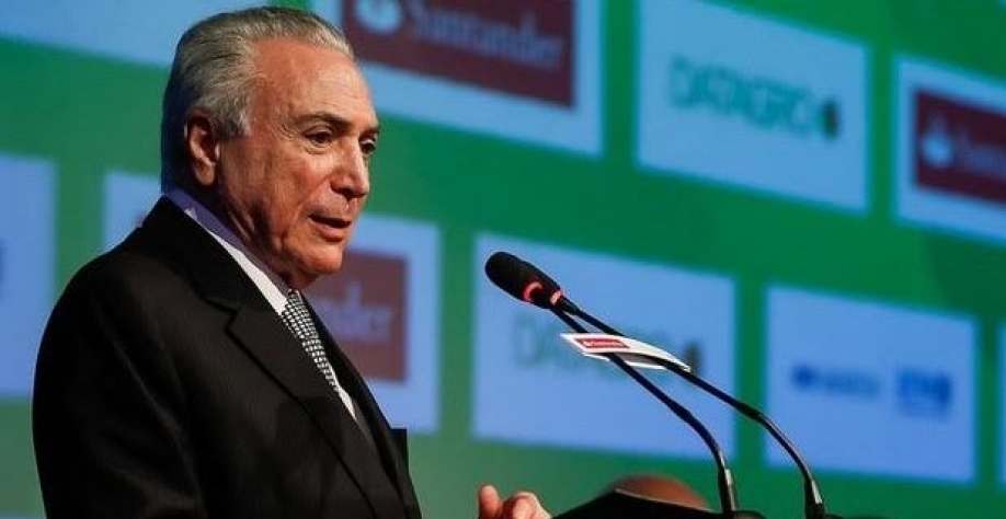 O presidente Michel Temer, durante evento em Ribeirão Preto (SP) nesta quarta (19) (Foto: Beto Barata/PR)