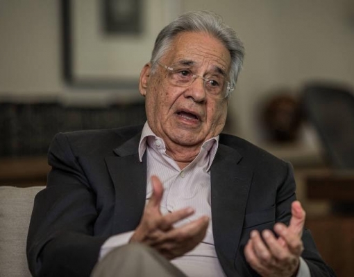 O ex-presidente Fernando Henrique Cardoso (PSDB), durante entrevista à Folha em seu escritório na sede do iFHC (Instituto Fernando Henrique Cardoso), em São Paulo (SP)