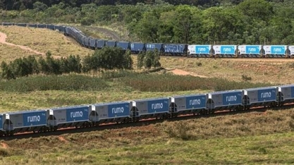 Rumo aumenta em 28% sua movimentação de grãos no porto de Santos