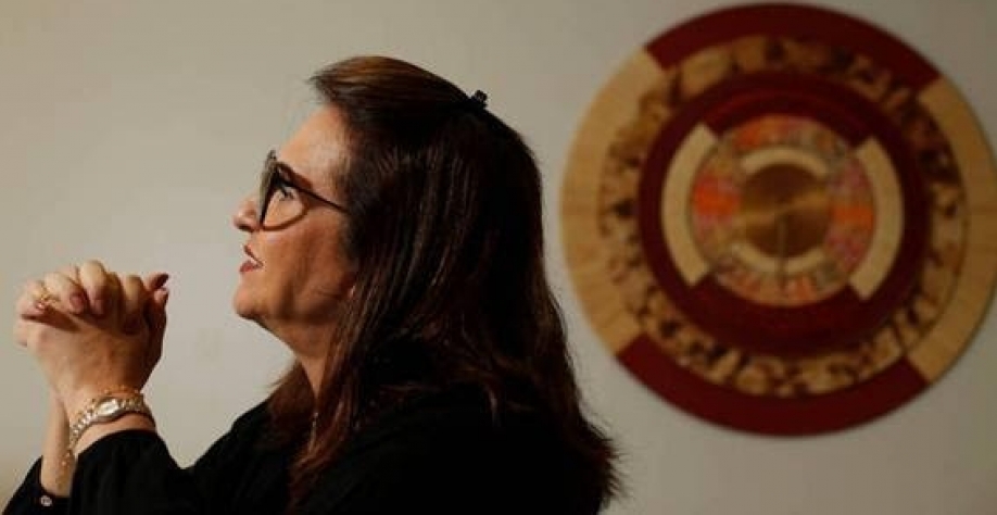  A senadora Kátia Abreu, candidata a vice na chapa de Ciro Gomes