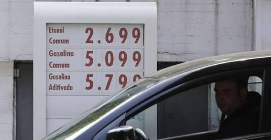 Preço da gasolina em posto de Higienópolis, no centro de São Paulo, na última quinta-feira