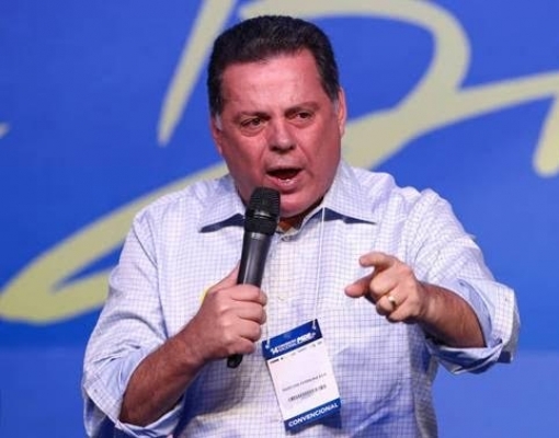 Marconi Perillo durante convenção nacional do PSDB, em dezembro de 2017