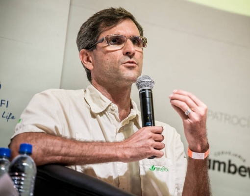 O agrônomo Luís Fernando Guedes Pinto, durante o Festival de Inovação e Impacto Social, promovido pela Folha