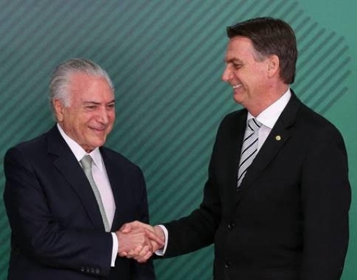 Temer e Bolsonaro se encontraram no início de novembro para tratar sobre o processo de transição
