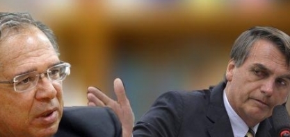 Bolsonaro dá um carinhosa freada no discurso de Paulo Guedes