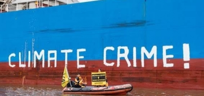 Ativistas protestam contra importação de soja na Alemanha