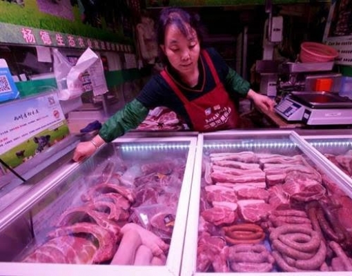 China: Preço da carne suína sobe por aumento do consumo com tempo frio