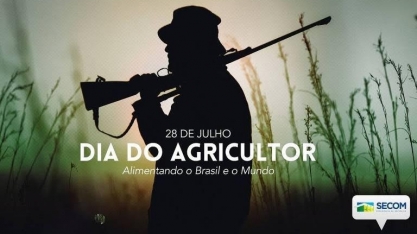 Governo usa imagem de homem armado para homenagear agricultores