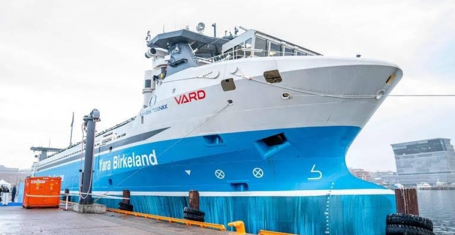 Noruega apresenta primeiro cargueiro elétrico autônomo do mundo