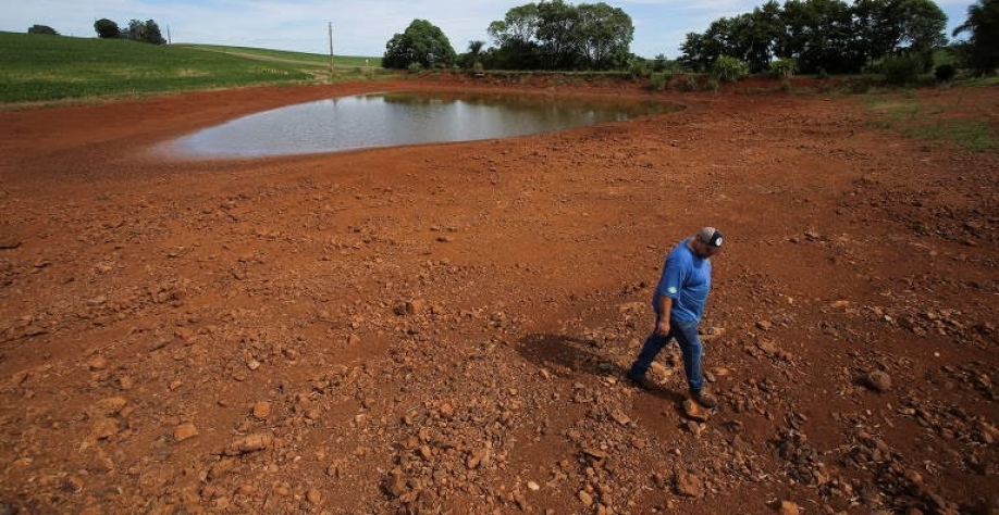 Legenda: Estiagem no RS levou 335 municípios a decretarem situação de emergência, segundo balanço até 21 de janeiro - Diego Vara/Reuters