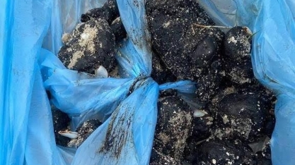 Após atingir Pernambuco, bolotas de óleo chegam a praias da Paraíba