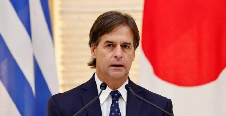O presidente do Uruguai, Luis Lacalle Pou, em conferência no Japão - Kim Kyung-Hoon - 28.out.2022 AFP