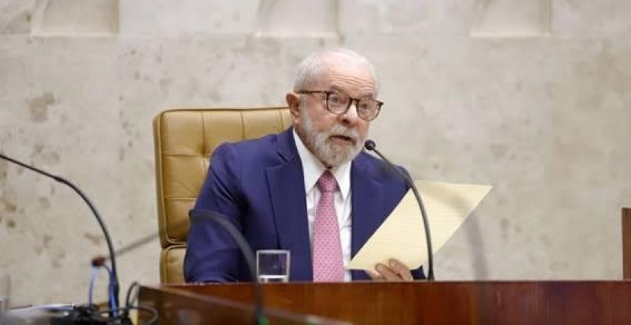 O presidente Lula nasessão de abertura de 2023 no plenario do Supremo Tribunal Federal - Rosinei Coutinho - 1º.fev.2023/SCO/STF