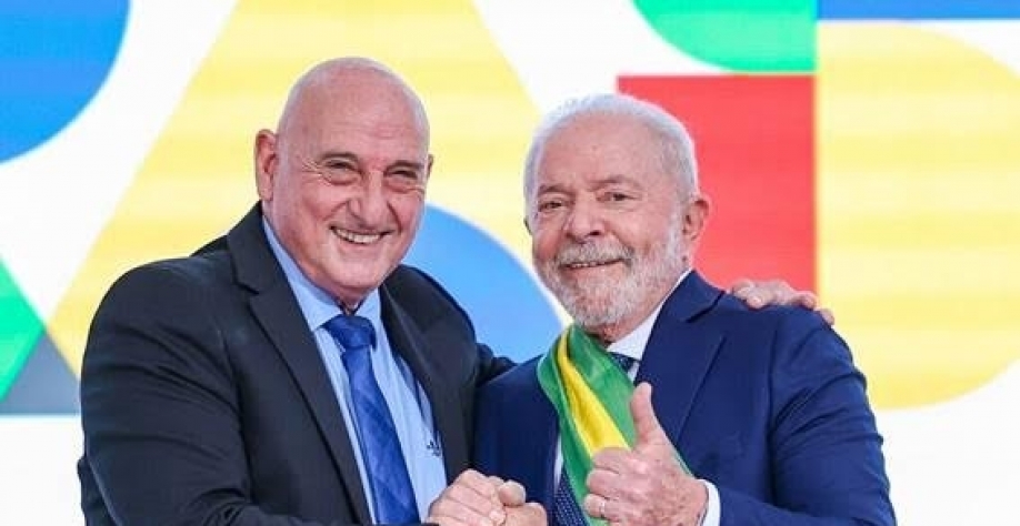 General Gonçalves Dias com Lula no dia da posse. Foto Ricardo Stuckert-PR