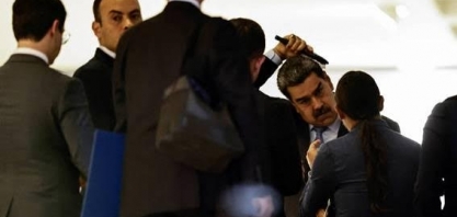 Entrevista de Maduro em Brasília termina com agressão a jornalistas