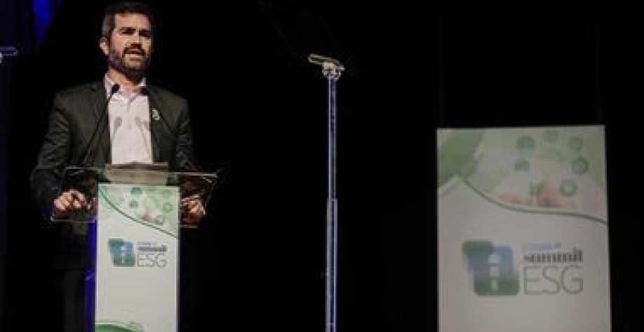 Luiz Fernando do Amaral, CEO da Science Based Targets Initiative, no Summit ESG 2023: ‘Temos muito o que caminhar, inclusive em regiões como a América Latina’.  Foto- Marcelo Chello-Estadão