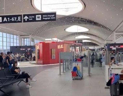 Aeroporto Fiumicino, na Itália; imagens de suposta agressão a Moraes estão com autoridades italianas  Foto André Shalders -Estadão