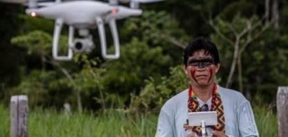Indígenas usam drones para combater incêndios e regenerar lavouras em MT