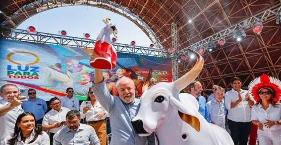 Presidente Lula (PT) durante a Cerimônia de relançamento do Programa Luz para Todos em Parintins (AM) - Ricardo Stuckert-PR-Divulgação