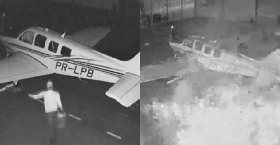 Criminosos incendeiam e destroem avião em fazenda de Sertãozinho, SP 