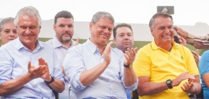 Bolsonaro elogia Tarcísio e Caiado e diz que,se não voltar,plantou semente