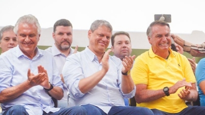 Bolsonaro elogia Tarcísio e Caiado e diz que,se não voltar,plantou semente
