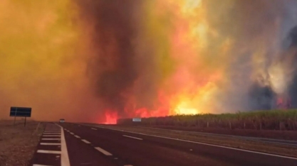 Aumenta para nove o número de cidades com focos ativos de incêndio em SP