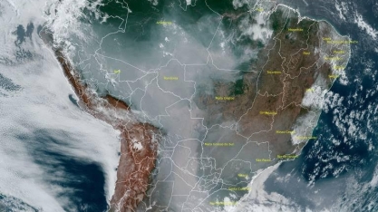 Fumaça atinge diversas partes do Brasil e pode chegar a 60% do país