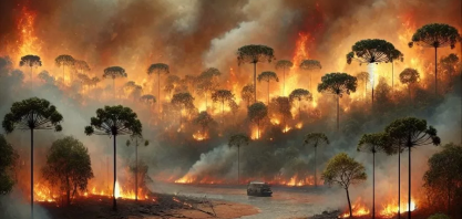 Incêndios na Amazônia Legal levam a recorde de emissões de carbono