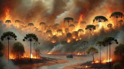 Incêndios na Amazônia Legal levam a recorde de emissões de carbono