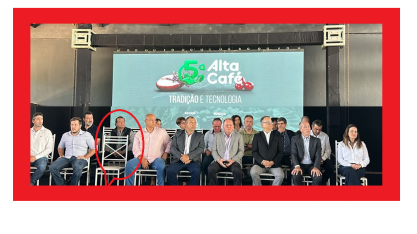 Faesp: Presidente sub judice assiste abertura de evento de café da 2ª fila