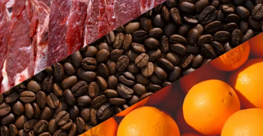 Tarifaço derruba preços da carne, café e laranja no atacado no Brasi