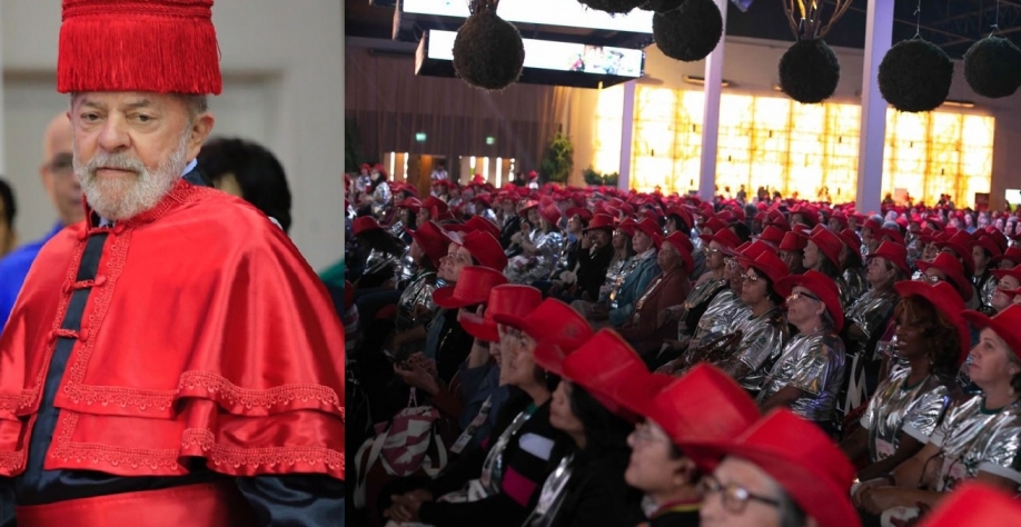 Agro veste o verde-amarelo; Faesp em evento oficial adota o vermelho do PT 