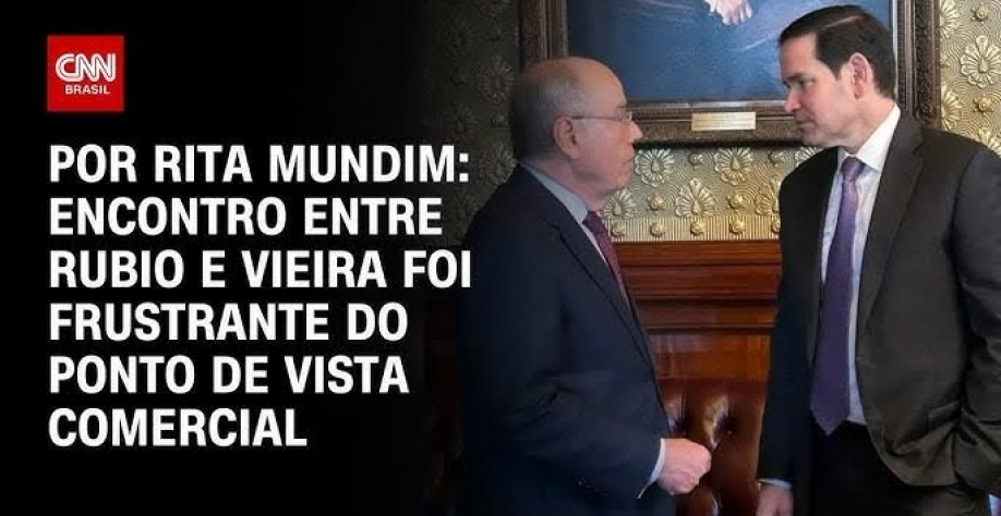 Encontro entre Vieira e Rubio teve muita espuma e pouco chope