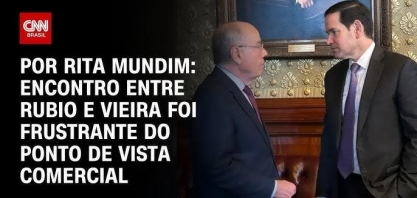 Encontro entre Vieira e Rubio teve muita espuma e pouco chope