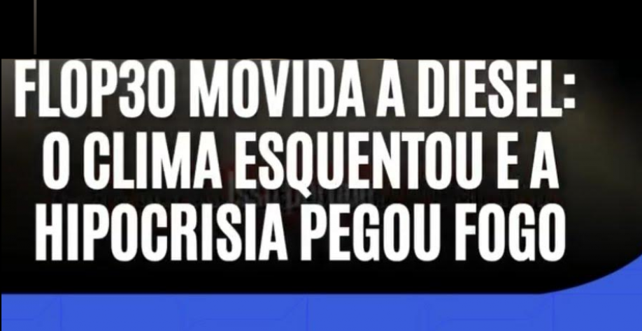 O circo cheio de hipocrisia movido a diesel – Por Paula Sousa