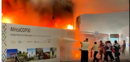 Após incêndio, ONU diz que local da COP agora é responsabilidade do Brasil