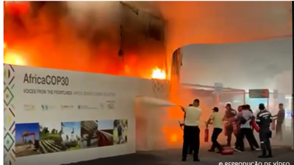 Após incêndio, ONU diz que local da COP agora é responsabilidade do Brasil