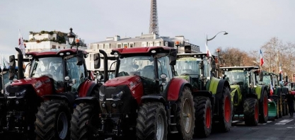 Agricultores voltam a protestar em Paris contra acordo UE-Mercosul