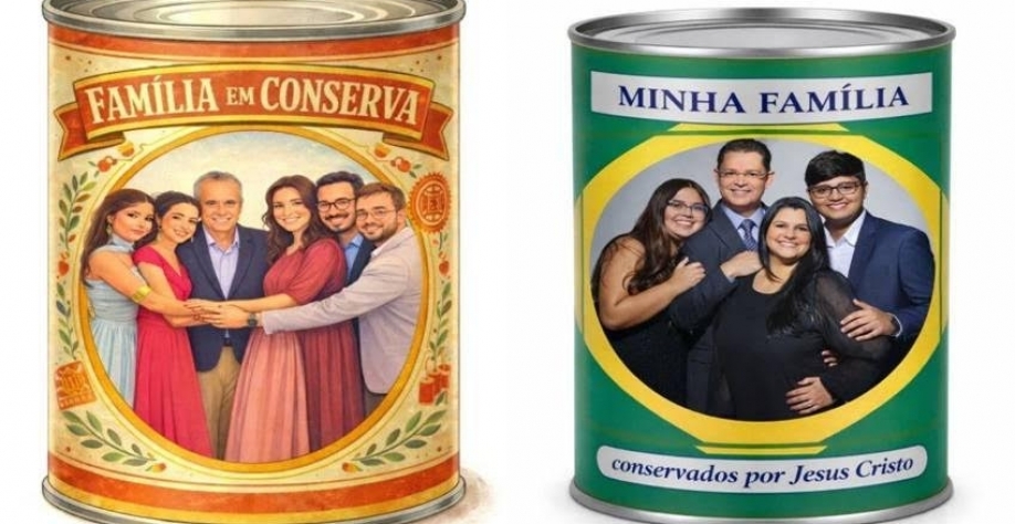Direita reage a desfile sobre Lula com trend de família em lata de conserva
