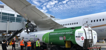 Produção de combustível limpo de avião avança lentamente