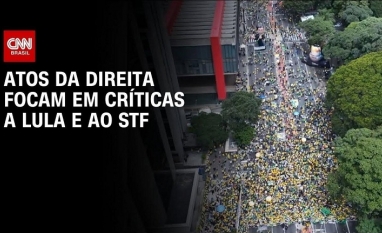 Em ato em SP, Flávio Bolsonaro busca sinalizar unidade com Zema e Caiado