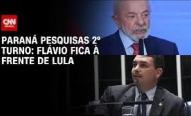 Paraná Pesquisas: Flávio tem 45,2% contra 44,1% de Lula no 2º turno