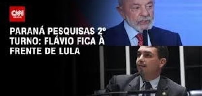 Paraná Pesquisas: Flávio tem 45,2% contra 44,1% de Lula no 2º turno