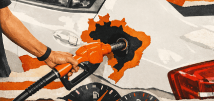 Segundo levantamento da CNN, com base em dados da ANP, esse é o maior valor médio do combustível desde agosto de 2022  • Ilustração gerada por IA       