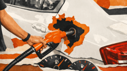 Segundo levantamento da CNN, com base em dados da ANP, esse é o maior valor médio do combustível desde agosto de 2022  • Ilustração gerada por IA       