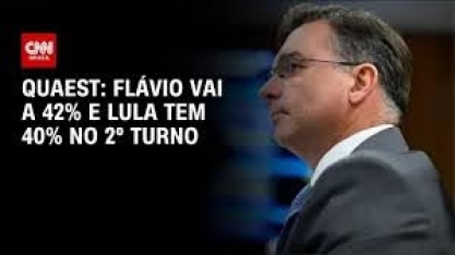 Quaest: Flávio vai a 42% no 2º turno; Lula tem 40%