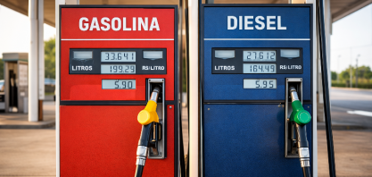 Aumentos de gasolina e diesel no Brasil estão entre os menores do mundo 