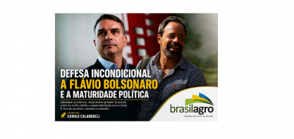Defesa incondicional a Flávio Bolsonaro e a maturidade política