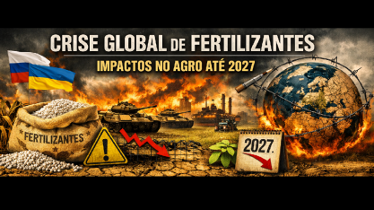 Guerra ameaça oferta global de fertilizantes e pressiona agro até 2027